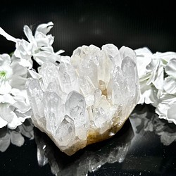 天然石インテリア　9.2cm 　ヒマラヤ水晶　クラスター　水晶　アイリス　原石　送料無料 1枚目の画像