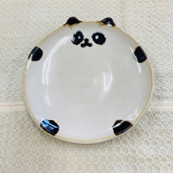 パンダ　まんまる皿 1枚目の画像