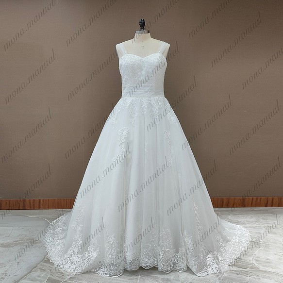 上品 氣質 キャミソール ウェディングドレス 二次会 結婚式 前撮りドレス 630 1枚目の画像