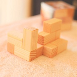 知育　大人のパズル　積み木　木　パズル　子供　おもちゃ　玩具　造形ブロック　ブロック　知育玩具　アート　art  造形パ 1枚目の画像