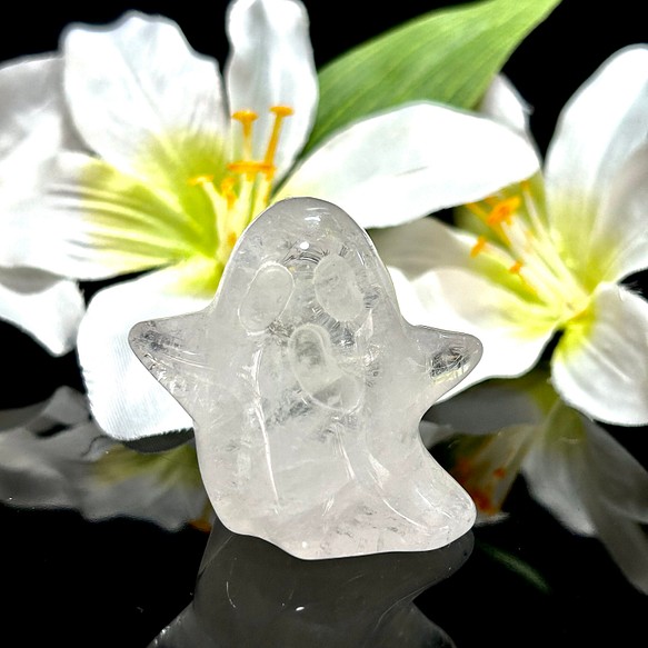 ヒマラヤ水晶　愛くるしいおばけ（幽霊）　天然石インテリア・ 置物　　44ｍｍ 1枚目の画像