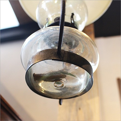オイルランプ 吊り下げ ガラス アルコールランプ レトロ |