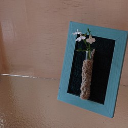 植物のフレーム　青色 1枚目の画像