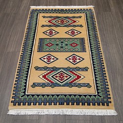 新品　SALE　高級ラグ　パキスタン手織り絨毯　玄関マット　アクセントラグ　76x121cm　＃192 1枚目の画像