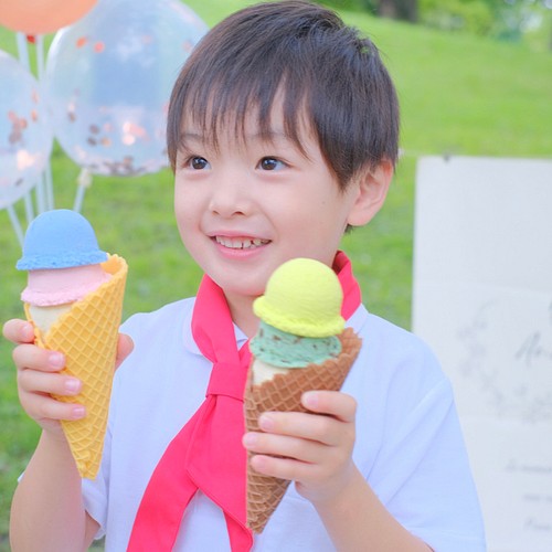 2ヶ月待ち》おもちゃのアイス屋さんごっこ ショーケース付きVer