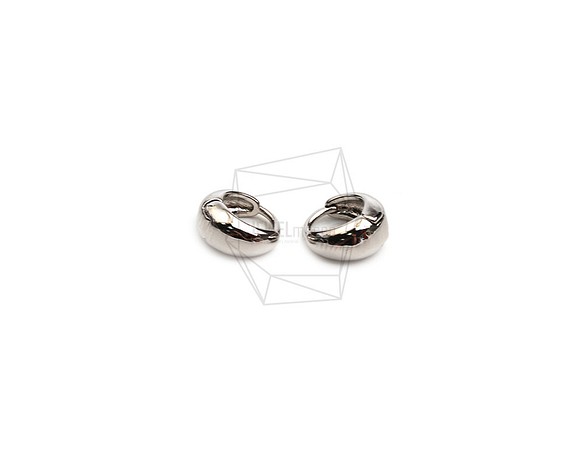 ERG-2421-R [2 pieces] 圓形一觸式耳環,圓形一觸式耳環 第1張的照片