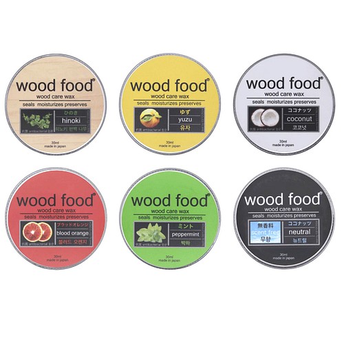 wood food蜜蝋ワックス30ml ーカッティングボードや木製品の