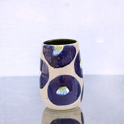 鈷藍釉茶花瓶 第1張的照片
