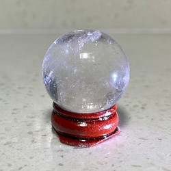 天然石 水晶ボール 無色透明 水晶玉 台座付き インテリア 置物 浄化 ...