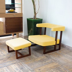 Kosuke sofa & Ottoman ( brown × AN-yellow) 第1張的照片
