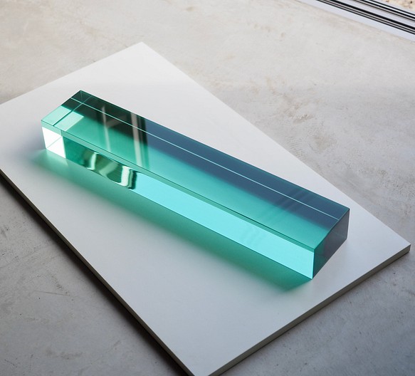 分厚い板ガラス　☆ガラス素材☆ディスプレイ素材☆積層ガラス　ガラスブロック 1枚目の画像