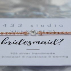 [433 スタジオ] 姉妹ギフト 誕生日プレゼント シンプル角閃石手織り - 幸運のブレスレット ブラウンコッパー (CODE. 1枚目の画像