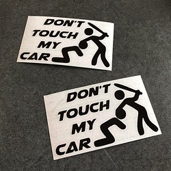 don't touch My car バット ステッカー お得2枚セット アメ車 【カラー選択可】 送料無料♪ 1枚目の画像