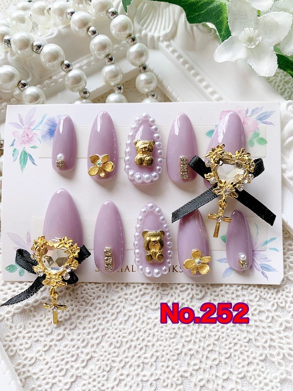 現品】 ☆kirari-nail☆ No.252 ネイルチップ（つけ爪） kirari 通販