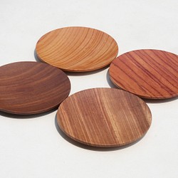 森食森色木盤組 12cm小木盤 混色4入 第1張的照片