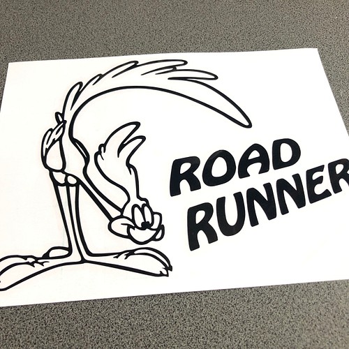 ロードランナー road runner 右に文字 ステッカー【カラー選択可