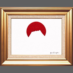 眺めてると嬉しい◎ビジネス応援油絵△【SOLD赤富士】がんどうあつし