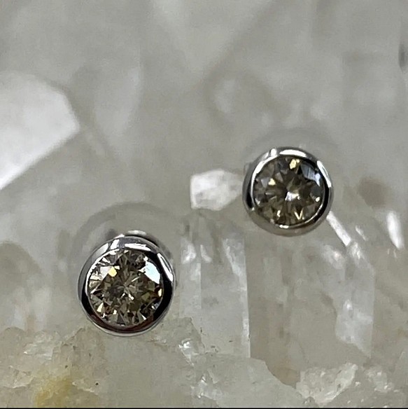 pt900 プラチナ　天然ダイヤモンド　0.16ct ピアス