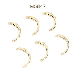 M5847  3個  色褪せにくい14KGPゴールドメッキ コネクターパーツ(指輪用) 21.5mm  3X（1ヶ） 1枚目の画像