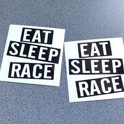 USDM JDM EAT SLEEP RACE ミニサイズ ステッカー アメ車 US【カラー選択可】 送料無料♪ 1枚目の画像