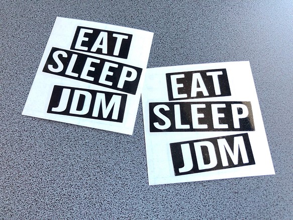 USDM JDM EAT SLEEP JDM ミニサイズ ステッカー アメ車 US【カラー選択可】 送料無料♪ 1枚目の画像
