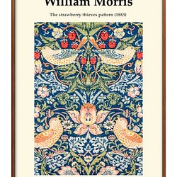 1-7515　ポスター　絵画　A3サイズ『ウィリアム・モリス』アート　イラスト　デザイン　上級マット紙　北欧 1枚目の画像