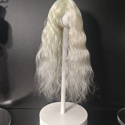 bjd人形 レギュラーヘアバージョン　弾性ヘアネット 頭皮のシミュレーション ライトグリーン髪 1/6 bjdウィッグ 1枚目の画像