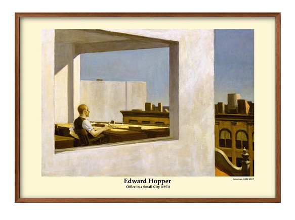 1-10587 ポスター 絵画 A3サイズ『エドワード・ホッパー』アート