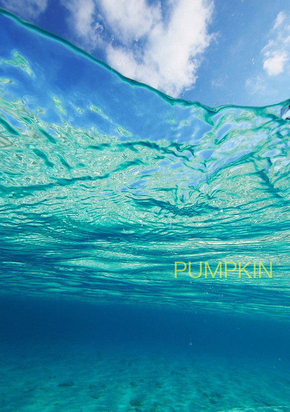 マリンドリーム  PH-A3-0196  写真 半水面 沖縄 慶良間諸島 珊瑚礁 ラグーン 海 海岸 青い海 白い砂 1枚目の画像