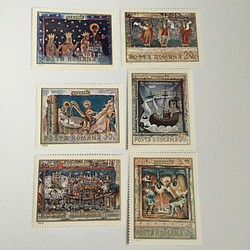 ルーマニア  クリスマスの切手6枚セット 未使用 1枚目の画像