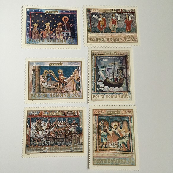 ルーマニア クリスマスの切手6枚セット 未使用 その他素材 まめうそ