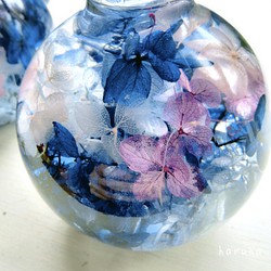 梅雨の彩り心落ち着く紫陽花のハーバリウム(ロイヤルブルー) ハー