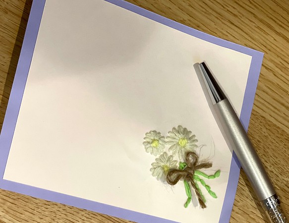 お花のメッセージカード 1枚目の画像