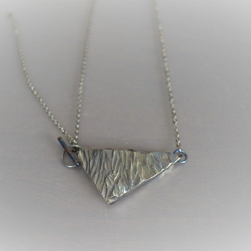 titanium pendant・純チタンペンダント・一点物・雷樹 ネックレス