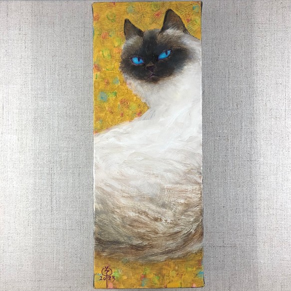 肉筆油彩画 「そーねこ」 hako26/2683-012 絵画 草介組画廊 creema支店