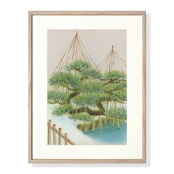 河のある風景：朝（パステル画・マット紙付き） 絵画 パステル画生活