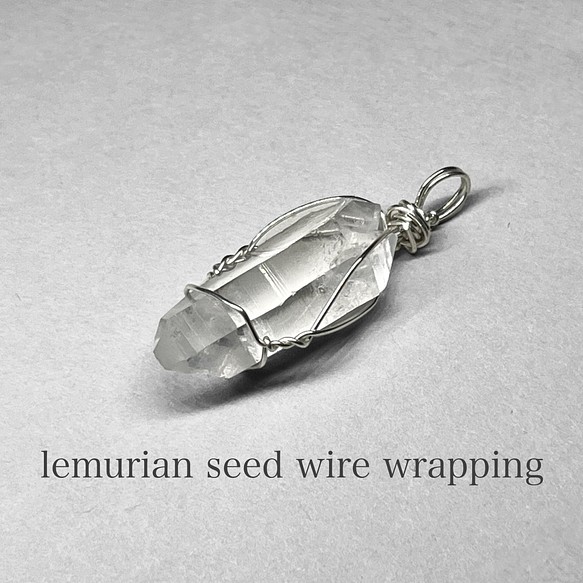 lemurian seed wire wrapping / レムリアンシードsv925ワイヤーラッピング3 1枚目の画像