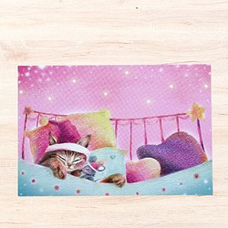 【猫とねずみさん】インナーチャイルドを癒すポストカード3枚組　 1枚目の画像