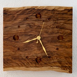 受注制作】木曽檜の木目を楽しむ掛け時計 掛け時計・置き時計 アトリエ