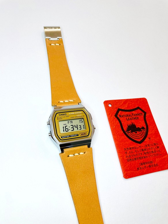 栃木レザー「A158」専用ベルト natural 腕時計 かなぶん工房 通販
