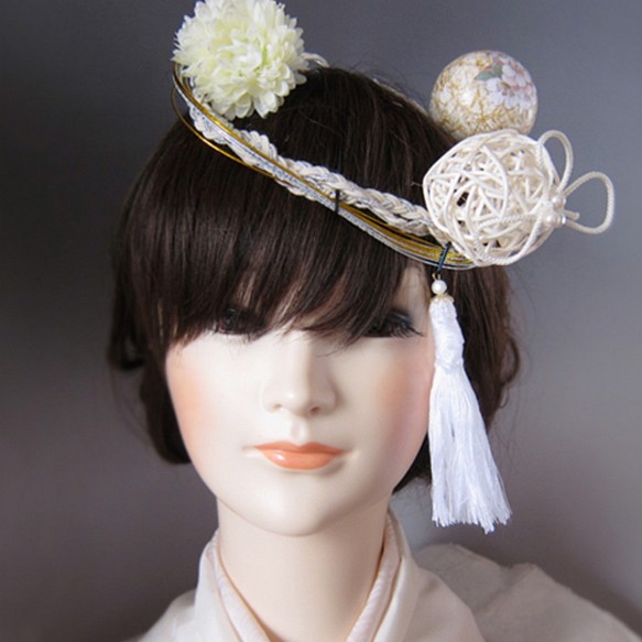 和服髮飾婚禮（日本結婚）壽頭飾土星【含改色費】 第1張的照片