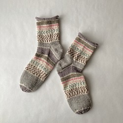 手編みの靴下【あったか】 1枚目の画像