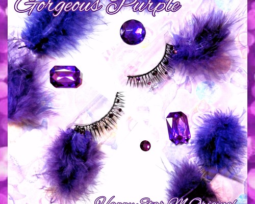 ❤人気☆Gorgeous Purple☆partyまつげ ゴージャス パープル☆送無料