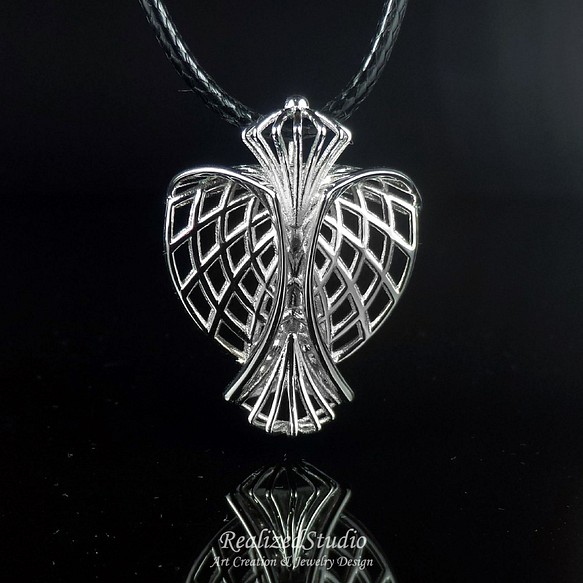 守護天使 - 珠寶鍍金925純銀墜子 第1張的照片