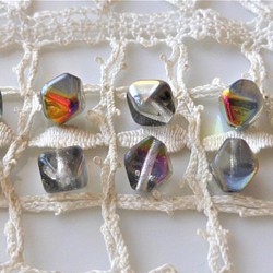 piraⅡ　透明カラーメタル　チェコビーズCzech Glass Beads18個 1枚目の画像