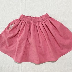 ウィルトシャー/リバティポケットのギャザースカート/ピンク/100〜160 1枚目の画像