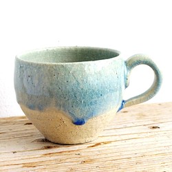 Blue glass mug size:M　#C-501 1枚目の画像