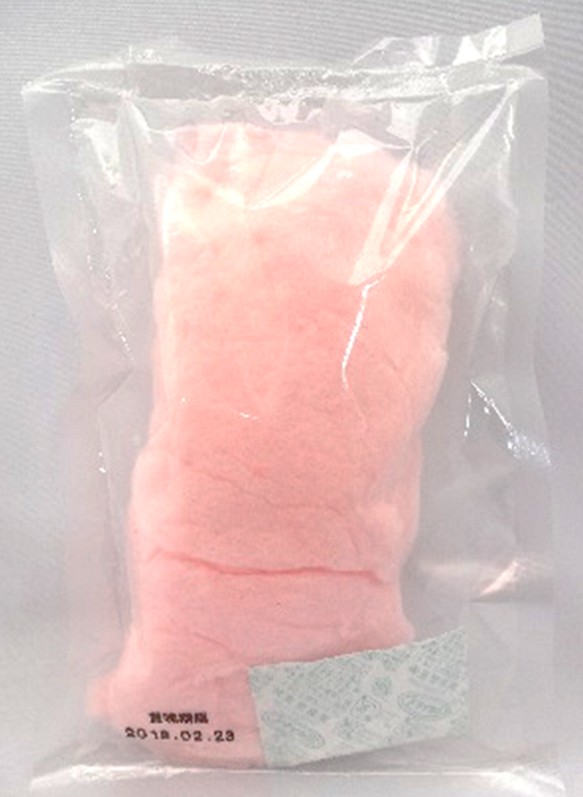コットンキャンディ　ピンクピーチPP袋（12袋入り） 1枚目の画像