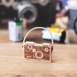 【オーダーメイドギフト】木製 USB メモリ Argus カメラ 1枚目の画像