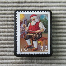 美國聖誕郵票胸針4128 第1張的照片